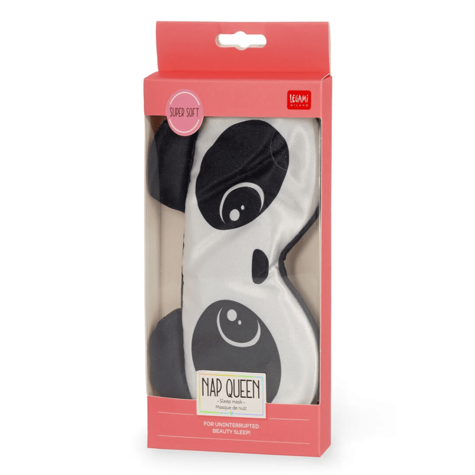 Máscara de Dormir Panda - Rainha da Sesta - Legami - Papelaria Encantada