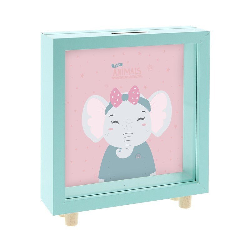 Mealheiro de madeira Aurea Kids - Elefante - Papelaria Encantada
