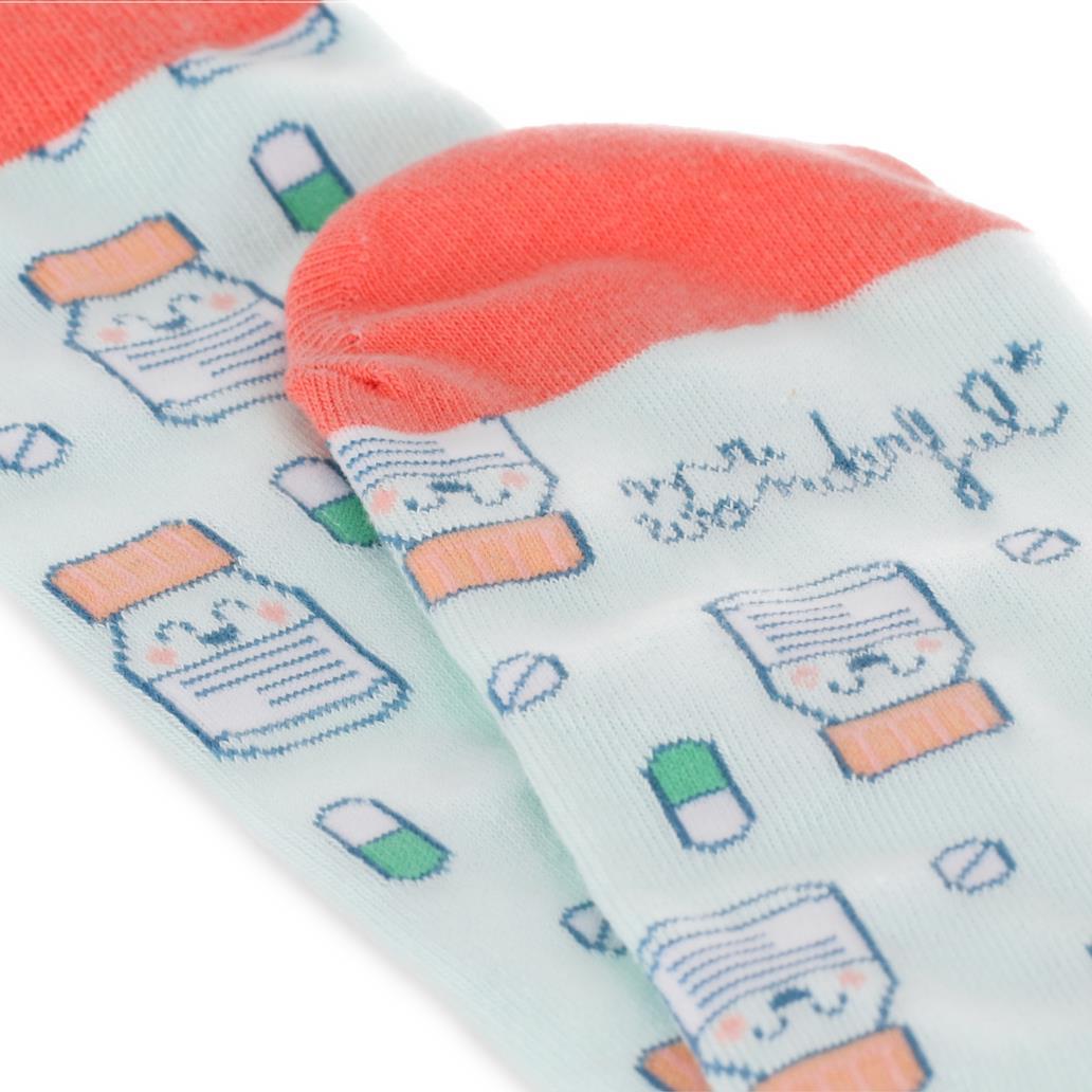 Meias 36 - 40 - Frasco Medicamentos - Mr. Wonderful - Saúde - Papelaria Encantada