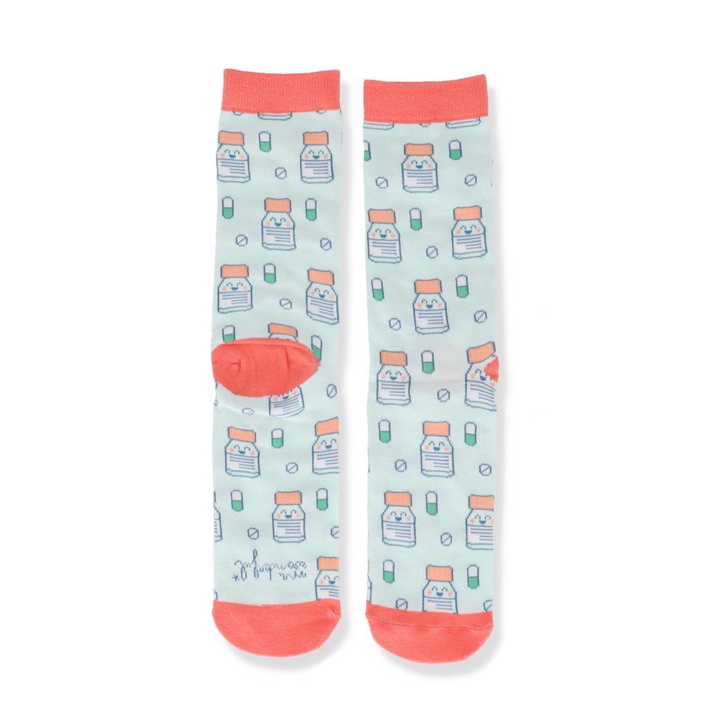 Meias 36 - 40 - Frasco Medicamentos - Mr. Wonderful - Saúde - Papelaria Encantada