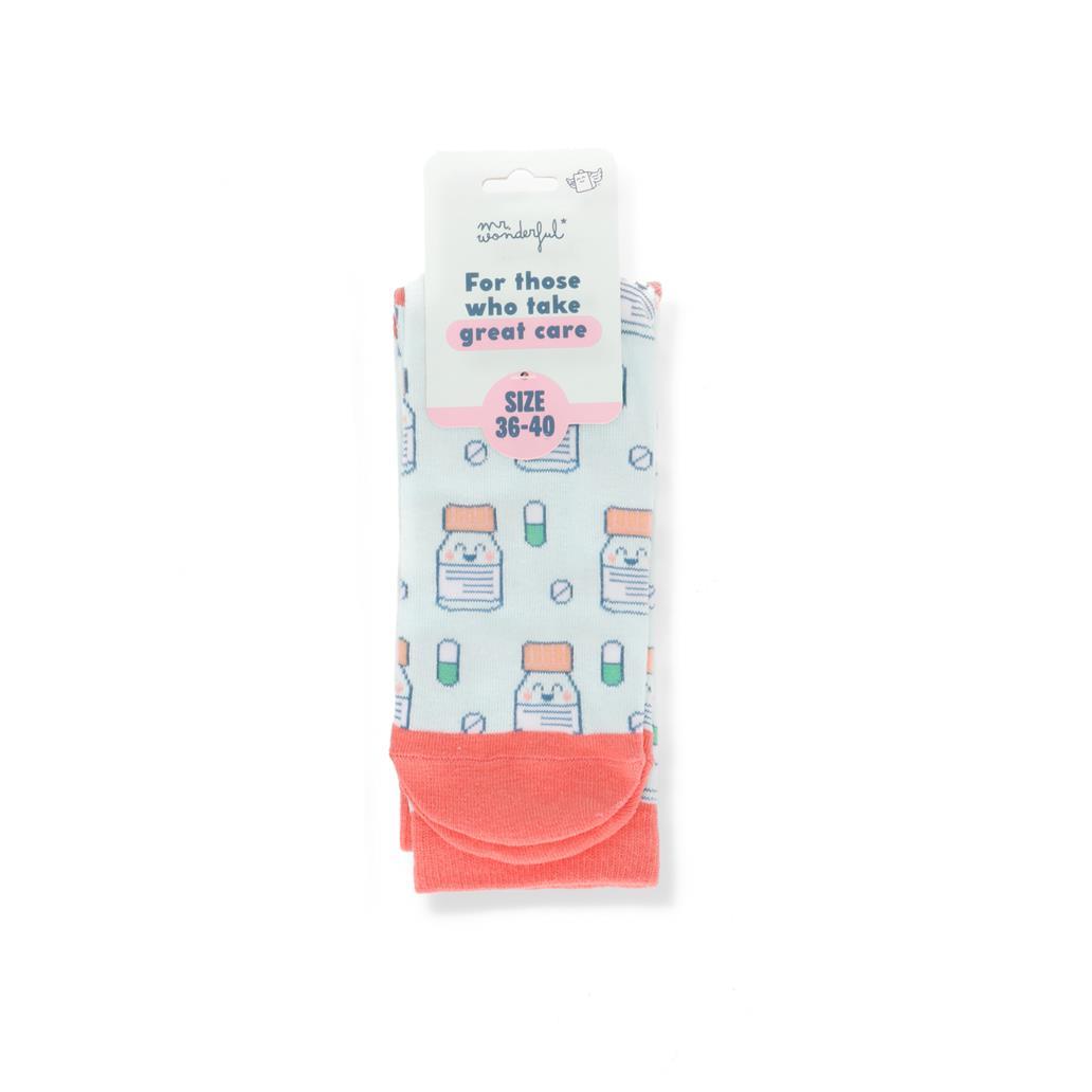 Meias 36 - 40 - Frasco Medicamentos - Mr. Wonderful - Saúde - Papelaria Encantada