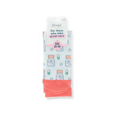 Meias 36 - 40 - Frasco Medicamentos - Mr. Wonderful - Saúde - Papelaria Encantada
