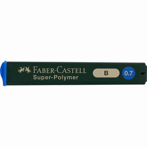 Minas Faber-Castell Super-Polímeras B - 0.7mm CX12 - Papelaria Encantada