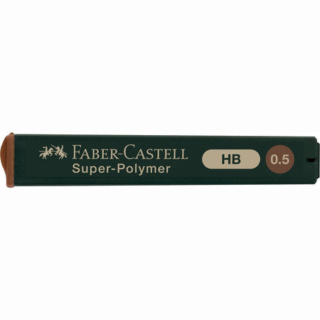 Minas Faber-Castell Super-Polímeras HB - 0.5mm CX12 - Papelaria Encantada