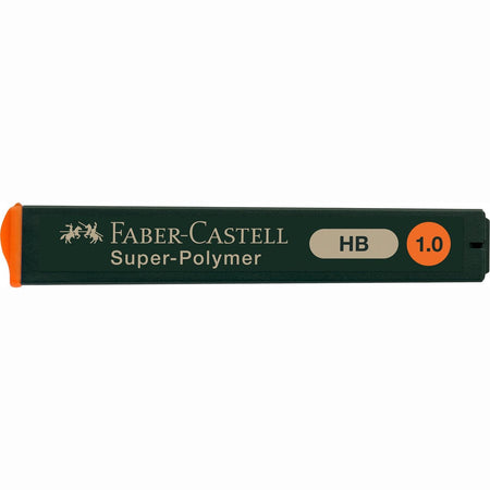 Minas Faber-Castell Super-Polímeras HB - 1.0mm CX12 - Papelaria Encantada
