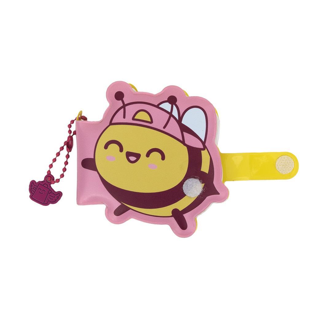 Mini Caderno Squishy com Porta-chaves - Abelha - Mr. Wonderful - Papelaria Encantada