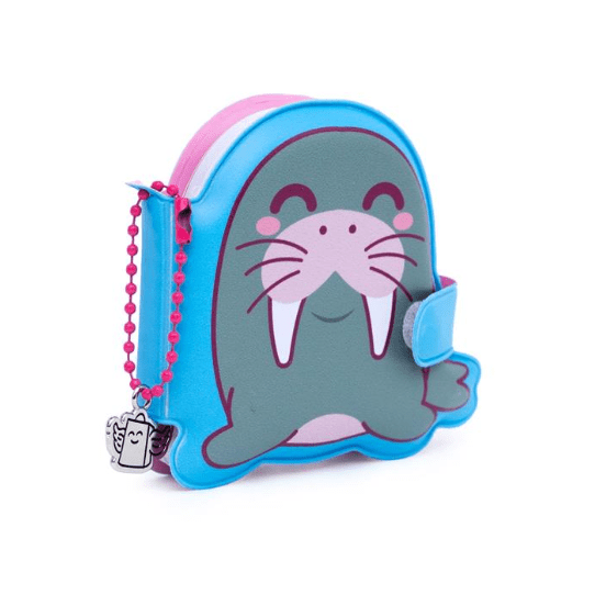 Mini Caderno Squishy com Porta-chaves - Morsa Mr.wonderful - Papelaria Encantada