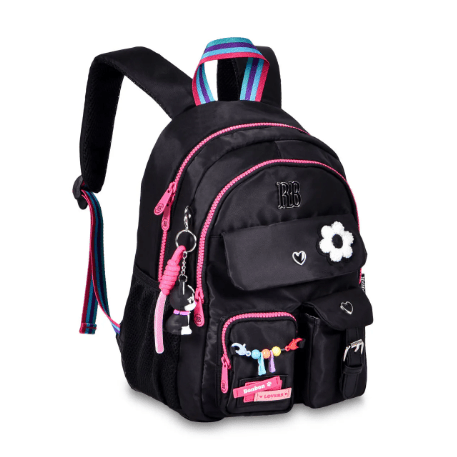 Mini Mochila Rebecca Bonbon Preta - Papelaria Encantada