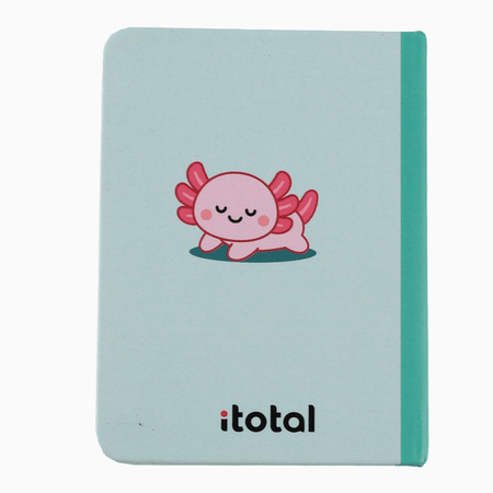Mini notebook axolote Itotal - Papelaria Encantada