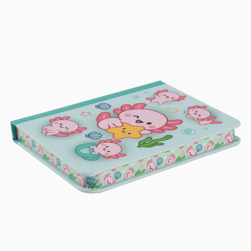 Mini notebook axolote Itotal - Papelaria Encantada