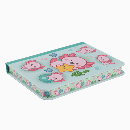 Mini notebook axolote Itotal - Papelaria Encantada