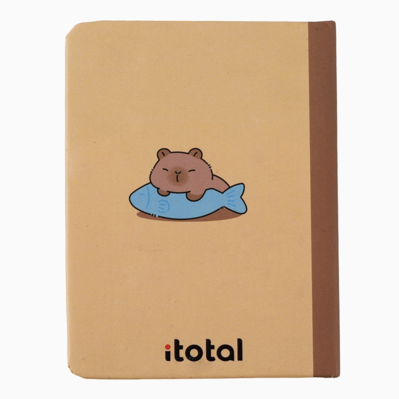 Mini notebook Capivara Itotal - Papelaria Encantada