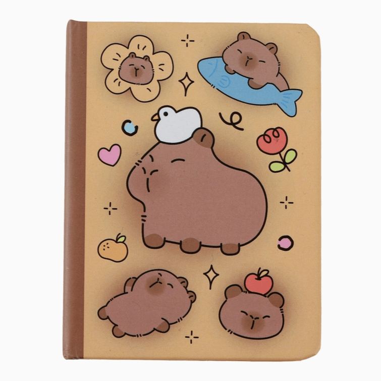 Mini notebook Capivara Itotal - Papelaria Encantada