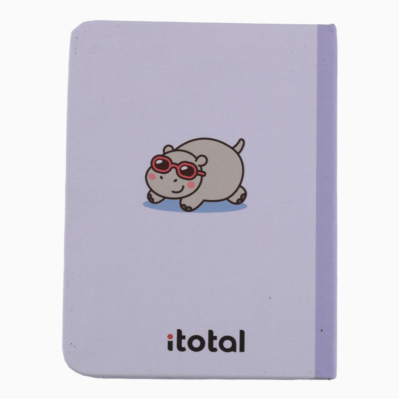 Mini notebook Hipopótamo Itotal - Papelaria Encantada