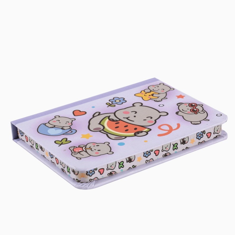 Mini notebook Hipopótamo Itotal - Papelaria Encantada