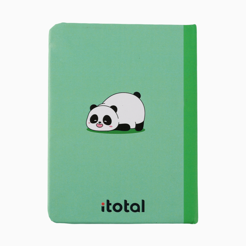 Mini notebook Panda Itotal - Papelaria Encantada