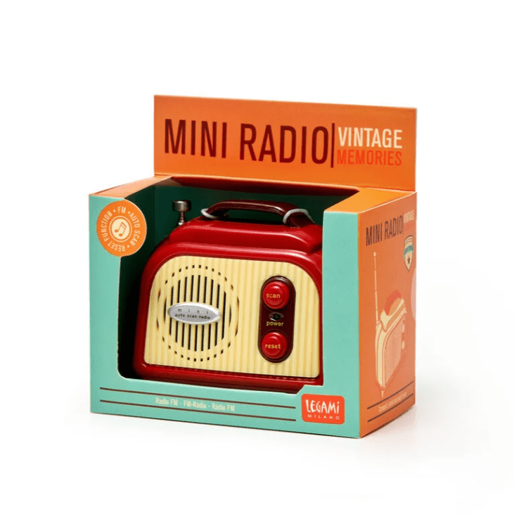Mini rádio portátil - Legami - Papelaria Encantada