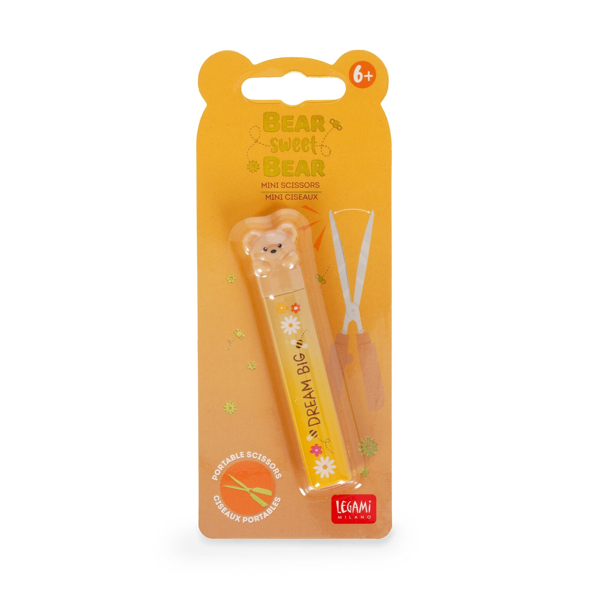 Mini tesoura Legami urso - Papelaria Encantada
