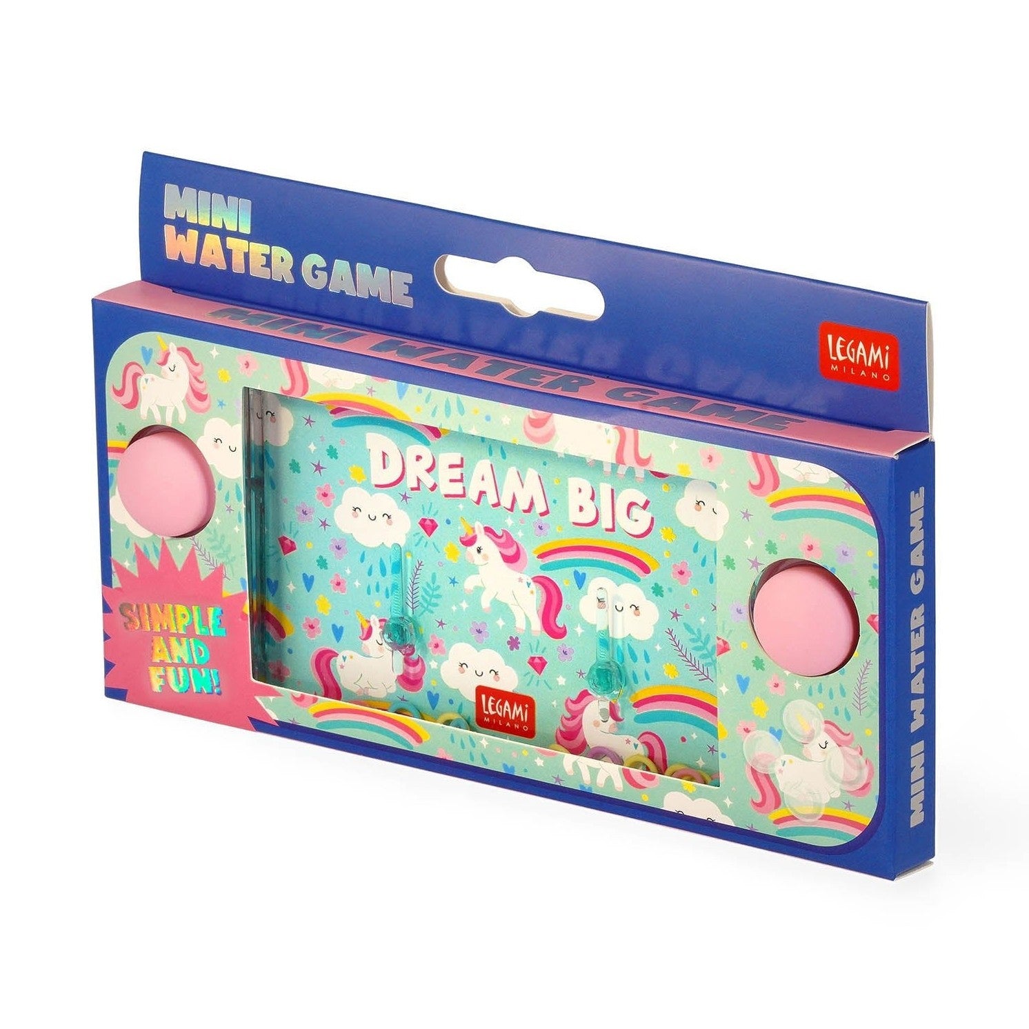 Mini Water Game - Legami - Unicórnio - Papelaria Encantada