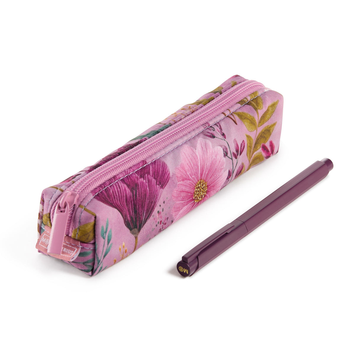 Conjunto de Estojo e Esferográfica Miquelrius Bloom Field Rosa