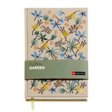 Caderno A5 Pautado Miquelrius Floral Garden Bordado Creme