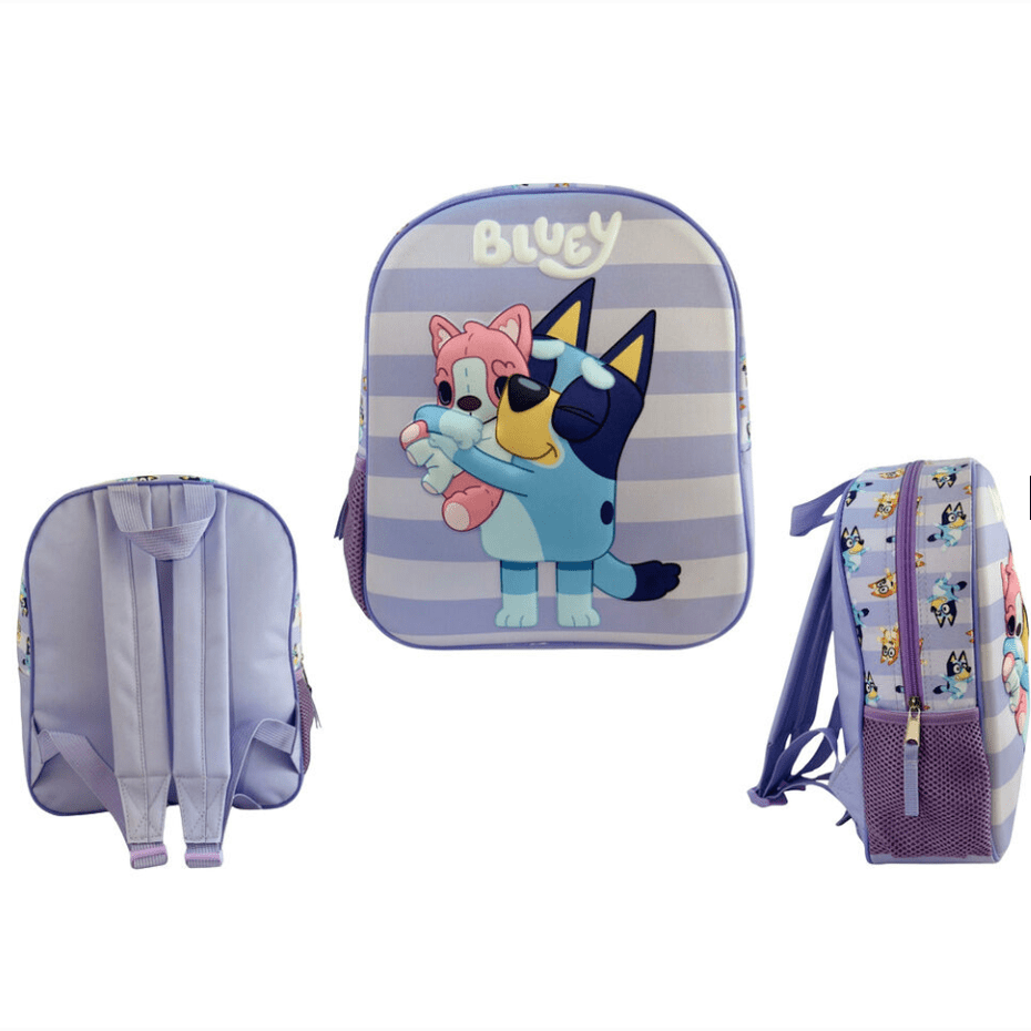 Mochila 3D Bluey 32cm - Papelaria Encantada