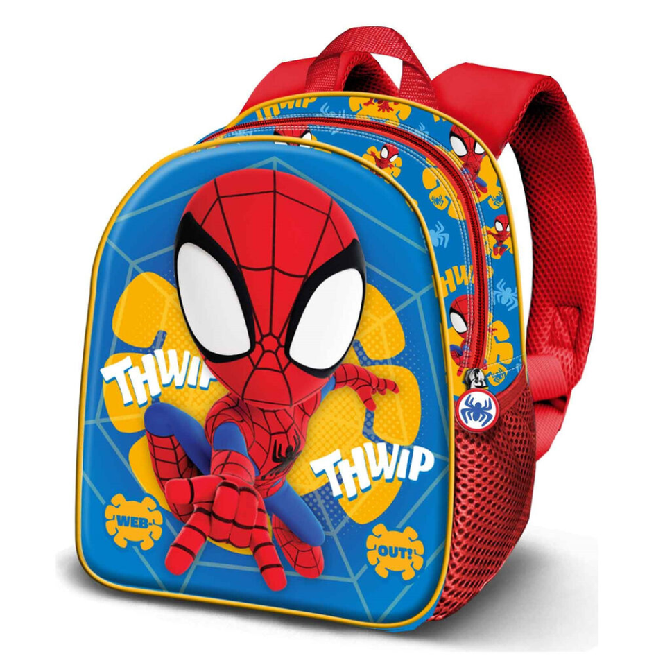 Mochila 3D Spiderman 32cm - Papelaria Encantada