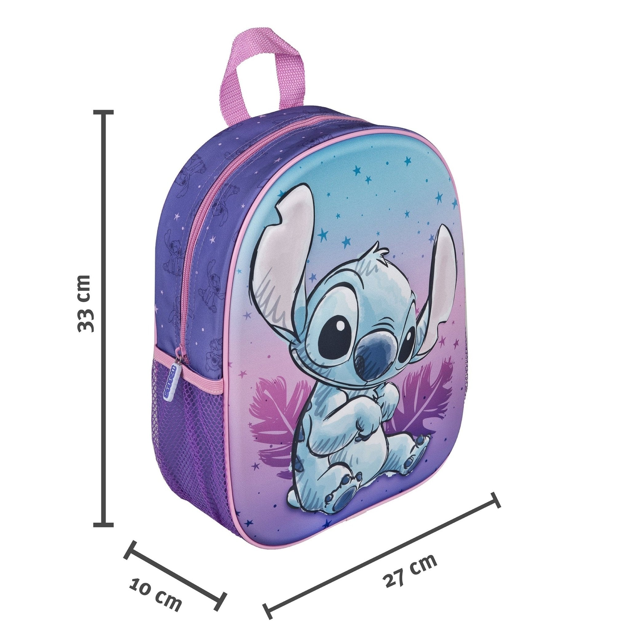 Mochila 3D Stitch 33cm - Papelaria Encantada