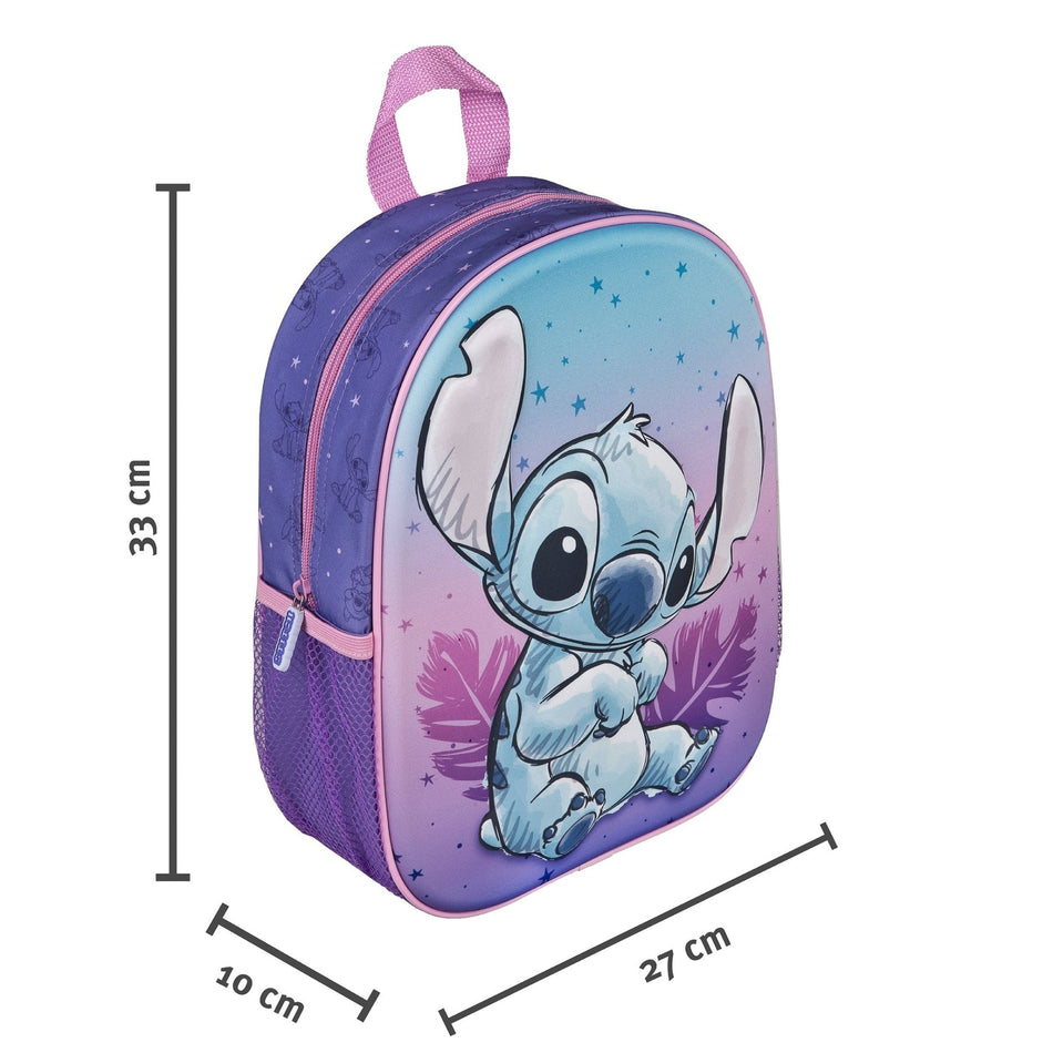 Mochila 3D Stitch 33cm - Papelaria Encantada