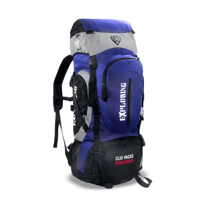 Mochila de trail impermeável 75L Azul - Papelaria Encantada