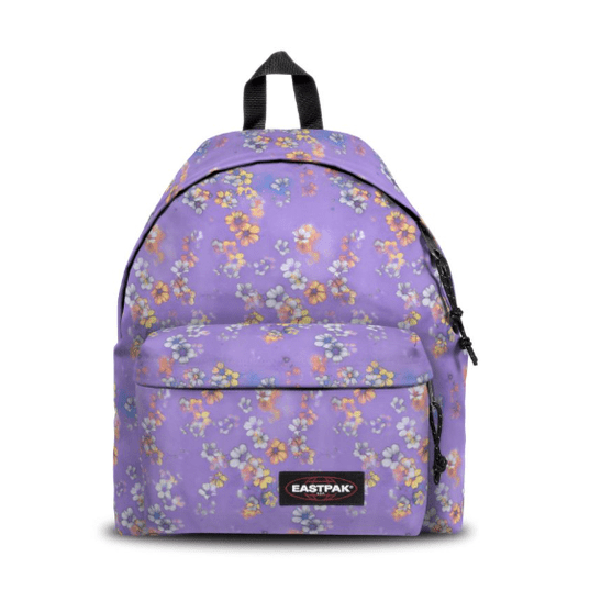 Mochila Eastpak Padded Pakr Flora Fade Lilac - Papelaria Encantada