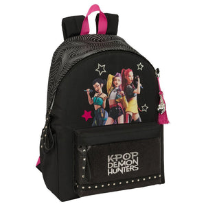 Mochila Energy Kpop Demon Hunters 43cm - Papelaria Encantada