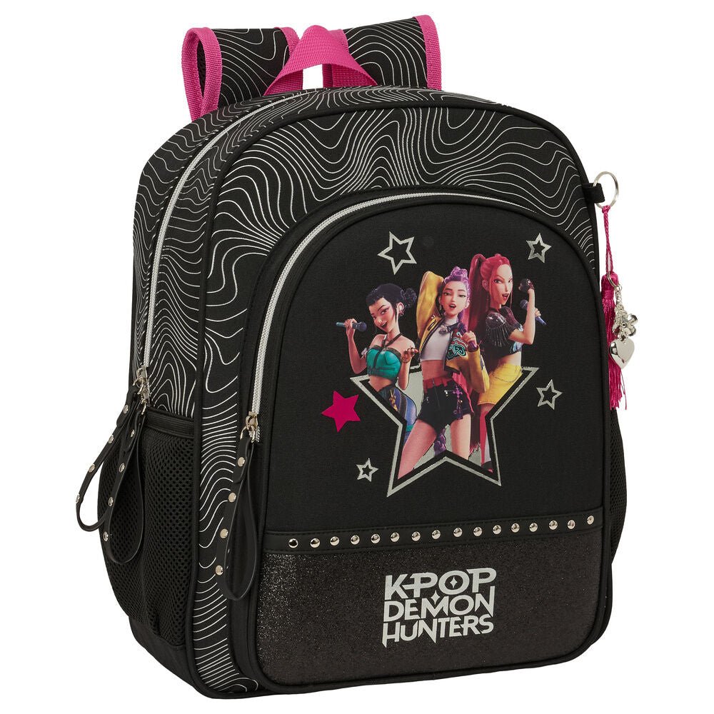 Mochila Energy Kpop Demon Hunters adaptavel a trolley 38cm - Papelaria Encantada
