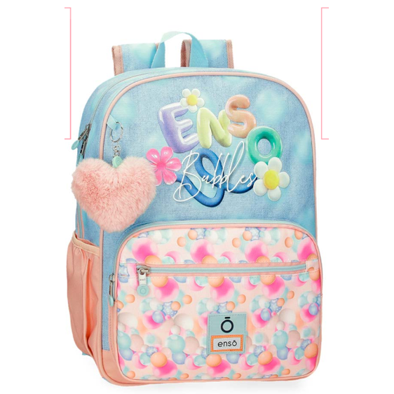 Mochila Escolar Enso Bubbles 38cm - Papelaria Encantada
