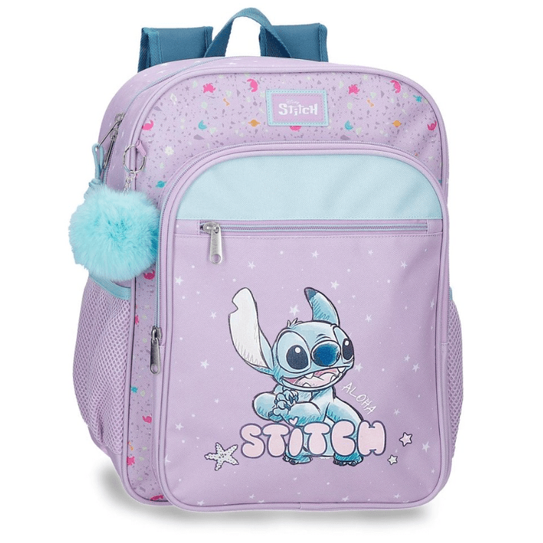 Mochila escolar Stitch Lovely 38cm - Papelaria Encantada