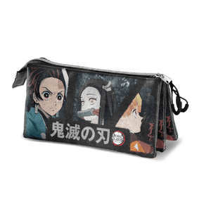 Mochila + Estojo Demon Slayer - Papelaria Encantada