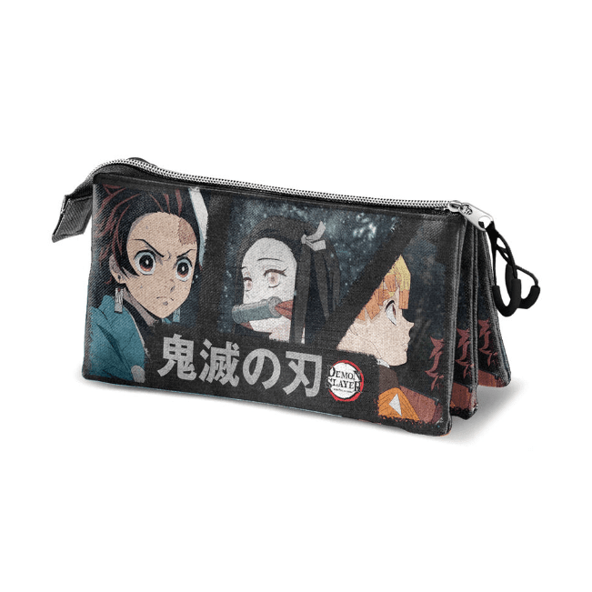 Mochila + Estojo Demon Slayer - Papelaria Encantada