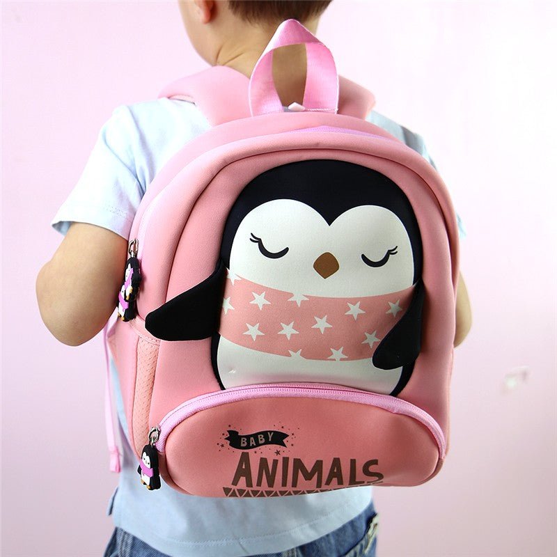 Mochila infantil 3D Aurea Kids - Pinguim - Papelaria Encantada