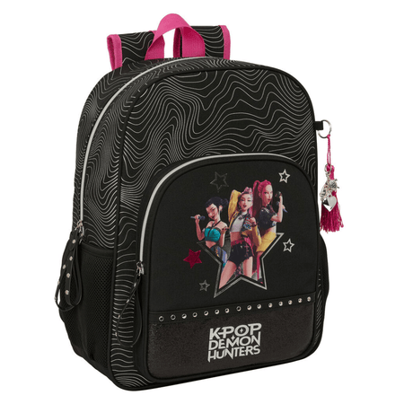 Mochila Kpop Demon Hunters 42Cm adaptavel a trolley - Papelaria Encantada
