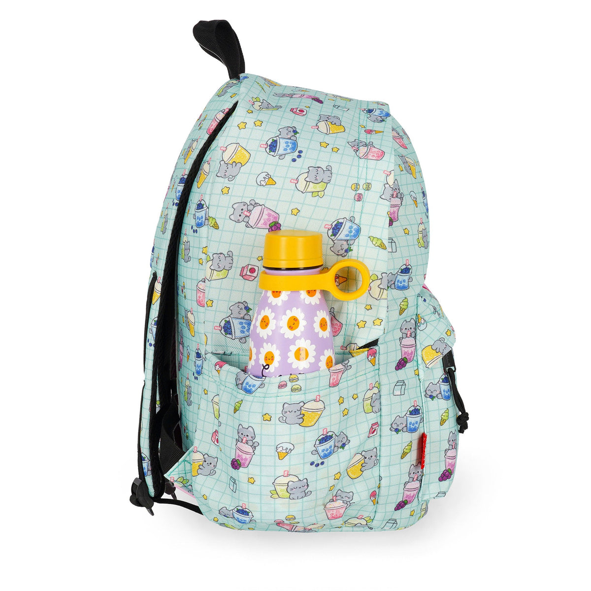 Mochila Legami Gato Bubble Tea - Papelaria Encantada