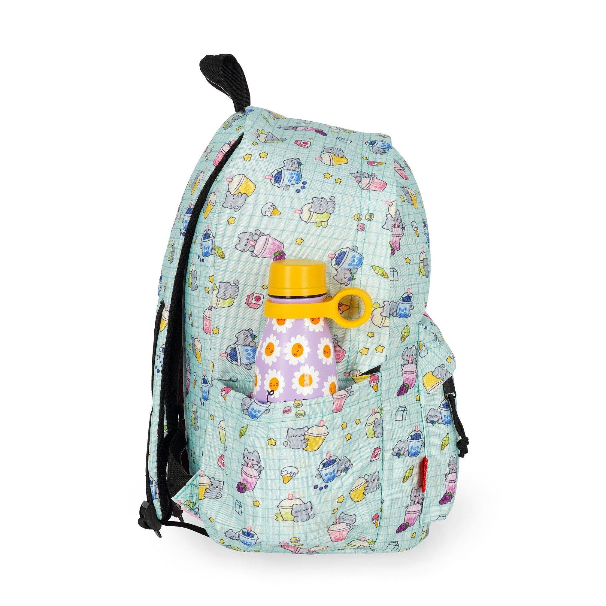 Mochila Legami Gato Bubble Tea - Papelaria Encantada