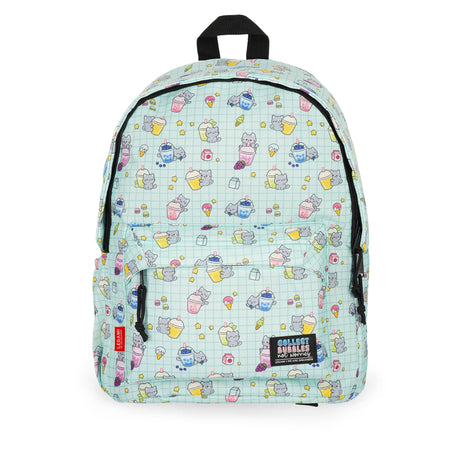 Mochila Legami Gato Bubble Tea - Papelaria Encantada