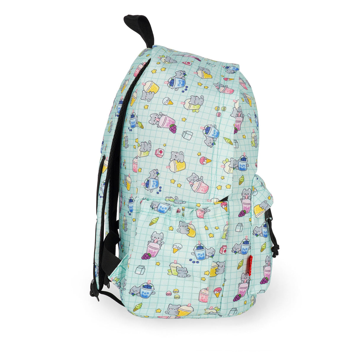 Mochila Legami Gato Bubble Tea - Papelaria Encantada