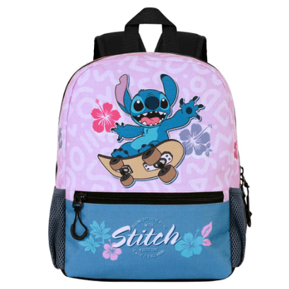 Mochila Lilás Skate Doce Lilo e Stitch - Papelaria Encantada