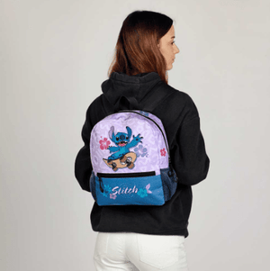 Mochila Lilás Skate Doce Lilo e Stitch - Papelaria Encantada