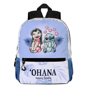 Mochila Lilo e Stitch Lilás Doce Casal Lilo e Stitch - Papelaria Encantada