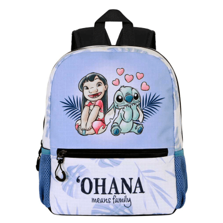 Mochila Lilo e Stitch Lilás Doce Casal Lilo e Stitch - Papelaria Encantada