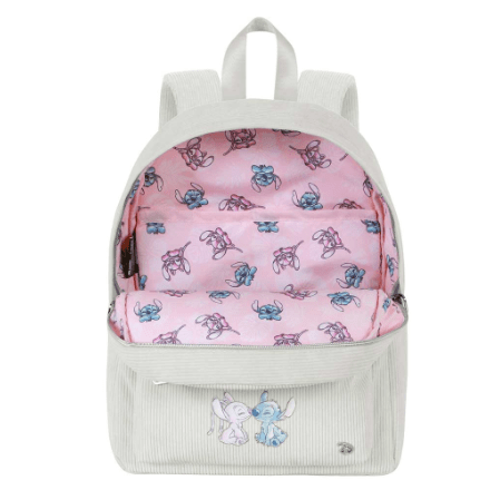 Mochila Lilo e Stitch Off-White Roy - Papelaria Encantada