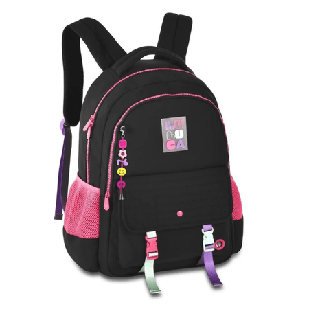 Mochila Luluca Preta - Papelaria Encantada