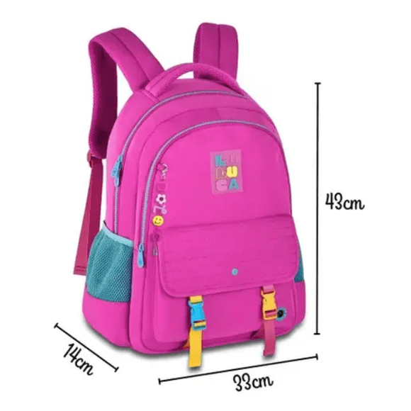 Mochila Luluca Rosa - Papelaria Encantada